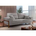 Sofá 4 Lugares Living Linho M-130 Martins Cinza