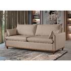 Sofá 4 Lugares Living M-168 Veludo Martins Bege