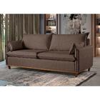 Sofá 4 Lugares Living M-168 Veludo Martins Marrom