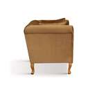 Sofá 4 Lugares Living Poliéster Mostarda