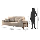 Sofá 4 Lugares M130 Linho Bege 2,20 M