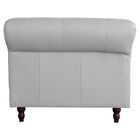 Sofá 4 Lugares Maggiore 260cm Couro Branco G58 - Gran Belo