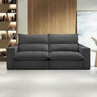 Sofá 4 Lugares Martinho Retrátil 20585 Boucle Cinza - Celflex