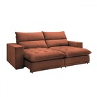 Sofá 4 Lugares Martinho Retrátil 20585 Boucle Terracota - Cel