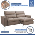 Sofá 4 Lugares Martinho Retrátil 20585 Veludo Bege Escuro - C