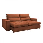 Sofá 4 Lugares Martinho Retrátil 20585 Veludo Terracota - Cel
