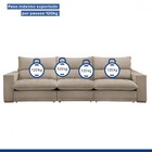 Sofá 4 Lugares Martinho Retrátil Boucle Bege  - Celflex