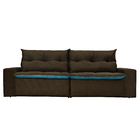 Sofá 4 Lugares Miró Com Pillow Retrátil E Reclinável Pena -