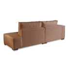 Sofá 4 Lugares Modulado Chaise Almofada Solta Molas Isa Bd Li