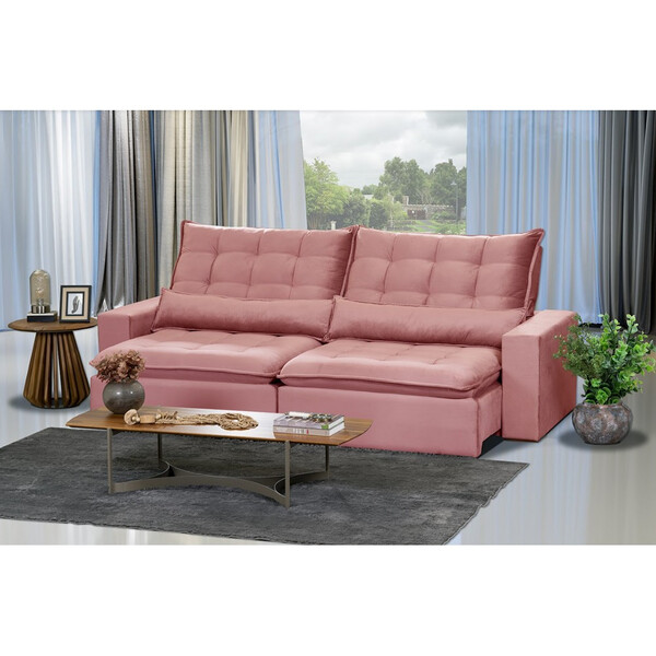 Sofá 4 Lugares Modular Ceará 2.30 Mt Retrátil E Reclinável Ve