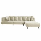 Sofá 4 Lugares Molas Ensacadas D-33 Living Com Chaise Direita