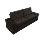 Sofá 4 Lugares Net Confort Assento Retrátil E Reclinável Choc