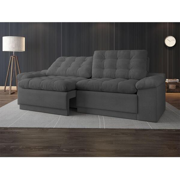 Sofá 4 Lugares Net Confort Assento Retrátil E Reclinável Graf