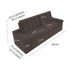 Sofá 4 Lugares Net Confort Assento Retrátil E Reclinável Marr