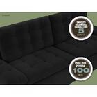 Sofá 4 Lugares Net Confort Assento Retrátil E Reclinável Pret