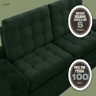 Sofá 4 Lugares Net Confort Assento Retrátil E Reclinável Verd