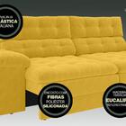 Sofá 4 Lugares Net Dominus Assento Retrátil E Reclinável Cana