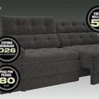 Sofá 4 Lugares Net Dominus Assento Retrátil E Reclinável Cinz