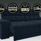 Sofá 4 Lugares Net Dominus Assento Retrátil E Reclinável Petr