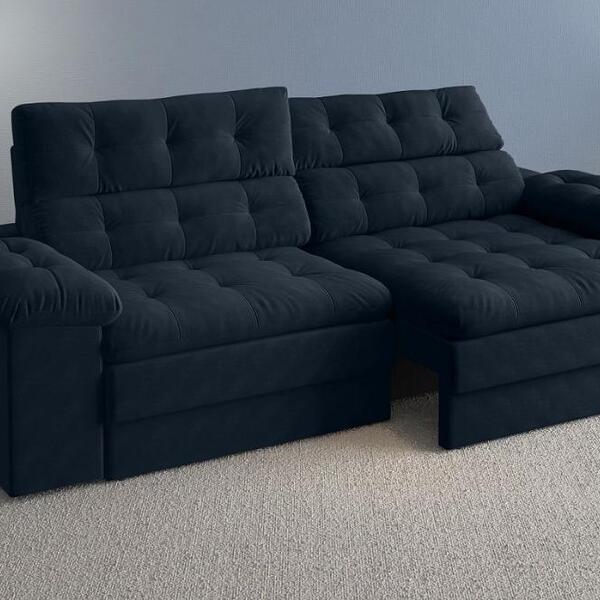 Sofá 4 Lugares Net Dominus Assento Retrátil E Reclinável Petr