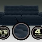 Sofá 4 Lugares Net Dominus Assento Retrátil E Reclinável Petr