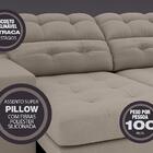 Sofá 4 Lugares Net Jobim Assento Retrátil E Reclinável Bege 2