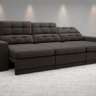 Sofá 4 Lugares Net Jobim Assento Retrátil E Reclinável Chocol