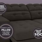 Sofá 4 Lugares Net Jobim Assento Retrátil E Reclinável Chocol