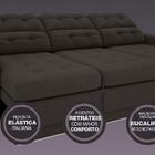 Sofá 4 Lugares Net Jobim Assento Retrátil E Reclinável Chocol