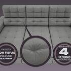 Sofá 4 Lugares Net Jobim Assento Retrátil E Reclinável Grafit