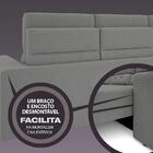 Sofá 4 Lugares Net Jobim Assento Retrátil E Reclinável Grafit