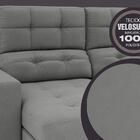 Sofá 4 Lugares Net Jobim Assento Retrátil E Reclinável Grafit