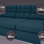 Sofá 4 Lugares Net Jobim Assento Retrátil E Reclinável Royal