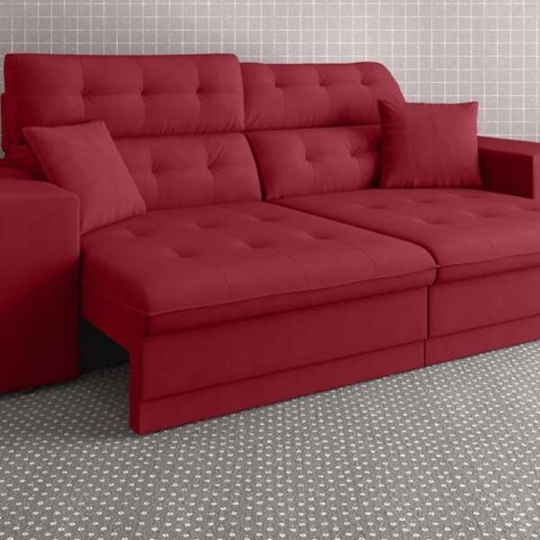 Sofá 4 Lugares Net Prestige  Assento Retrátil E Reclinável 2,