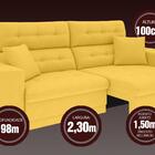 Sofá 4 Lugares Net Prestige Assento Retrátil E Reclinável Can