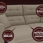 Sofá 4 Lugares Net Prestige Assento Retrátil E Reclinável Cap