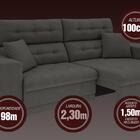 Sofá 4 Lugares Net Prestige Assento Retrátil E Reclinável Cin