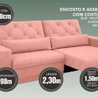 Sofá 4 Lugares Net Royale Assento Retrátil E Reclinável 2,30m