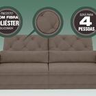 Sofá 4 Lugares Net Royale Assento Retrátil E Reclinável Bege