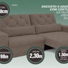 Sofá 4 Lugares Net Royale Assento Retrátil E Reclinável Bege