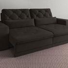 Sofá 4 Lugares Net Royale Assento Retrátil E Reclinável Choco