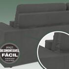 Sofá 4 Lugares Net Royale Assento Retrátil E Reclinável Grafi