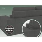 Sofá 4 Lugares Net Royale Assento Retrátil E Reclinável Grafi