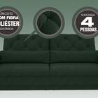 Sofá 4 Lugares Net Royale Assento Retrátil E Reclinável Verde