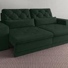 Sofá 4 Lugares Net Royale Assento Retrátil E Reclinável Verde