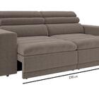 Sofá 4 Lugares Net Treviso Assento Retrátil E Reclinável Cinz