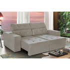 Sofá 4 Lugares New Itália 2,20m Retrátil, Reclinável, Com 2 P