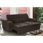 Sofá 4 Lugares New Itália 2,50m Retrátil, Reclinável, Com 2 P