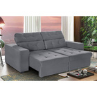 Sofá 4 Lugares New Itália 2,70m Retrátil, Reclinável, Com 2 P