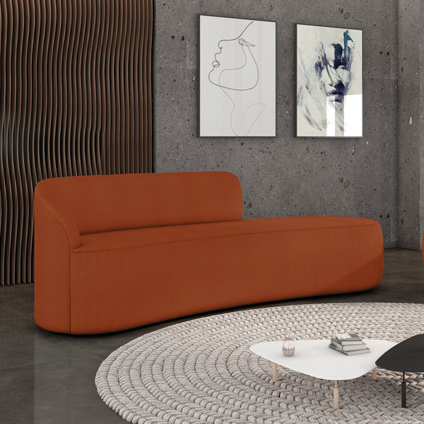 Sofá 4 Lugares Orgânico 220 Cm Morgan Bouclê D03 - D'rossi -